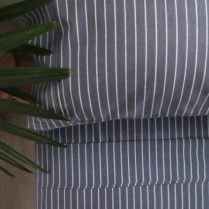 Denim Stripe Flannelette Sheet Set-3