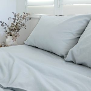 Sky Blue Flannelette Quilt Cover Set-2